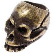 Schmuckatelli Joe Skull Bead 3/16" Roman Brass Oxidized