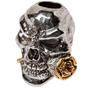 Afbeelding voor Schmuckatelli Rose Skull Bead 2-Tone Antique Rhodium/A.Gold