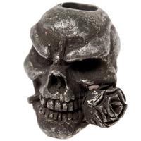 Image for Schmuckatelli Rose Skull Bead Black Oxidized