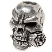 Schmuckatelli Rose Skull abalorio Pewter