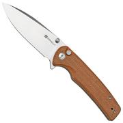 SENCUT Sachse S21007-3 Brown Micarta, couteau de poche