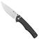 Image for SENCUT Crowley S21012-2 Stonewashed, Black micarta, pocket knife