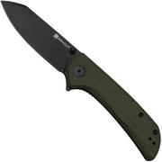 SENCUT Fritch S22014-1 Green Canvas Micarta Black Stonewashed, pocket knife