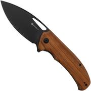 SENCUT Phantara S23014-4 Blackwashed, Guibourtia Wood, coltello da tasca