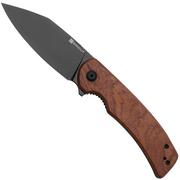 Sencut Omniform S23064-3 Black, Guibourtia Wood, pocket knife