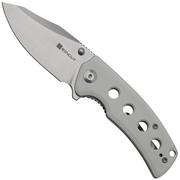 Sencut Excalis S23068-2 Satin 9Cr18MoV, White G10 coltello da tasca