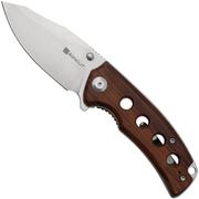 Sencut Excalis S23068-4 Satin 9Cr18MoV, Guibourtia Wood, navaja