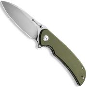 Sencut Borzam S23077-1 Satin 9Cr18MoV, OD Green G10 pocket knife