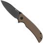 Image for Sencut Borzam S23077-2 Black 9Cr18MoV, Tan G10 pocket knife