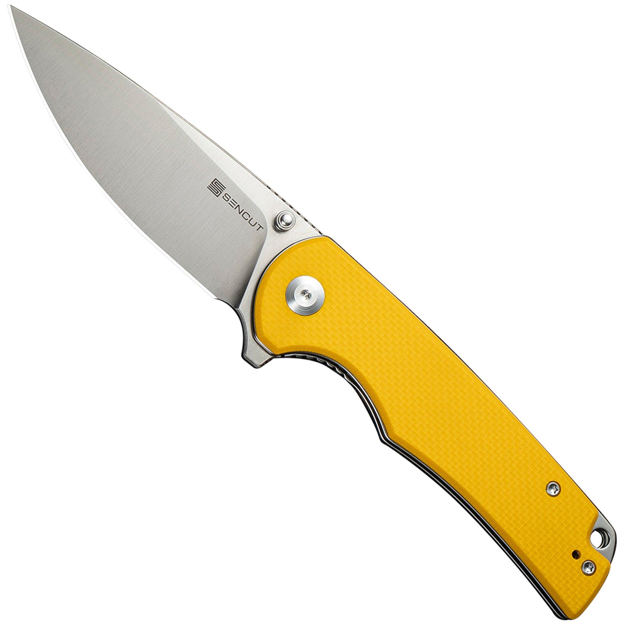 Sencut Praktisk S24019-2 Satin 9Cr18MoV, Yellow G10, Taschenmesser