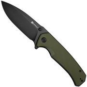 SENCUT Skarnax S24025-2 Black 9Cr18MoV, OD Green G10, Taschenmesser