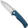 Image for SENCUT Skarnax S24025-3 Satin 9Cr18MoV, Blue Canvas Micarta, pocket knife