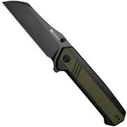 Sencut Draxor S24035-2 Black 9Cr18MoV, Green Black G10, navalha