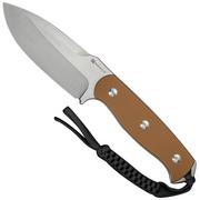 SENCUT Toxodon S24036-3 Stonewashed Brown G10, vaststaand mes