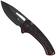 Image for SENCUT Squiggy S24082A-3 Black Coating, Black/Burgundy G10, pocket knife