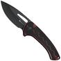 Imagen para SENCUT Squiggy S24082A-3 Black Coating, Black/Burgundy G10, navaja