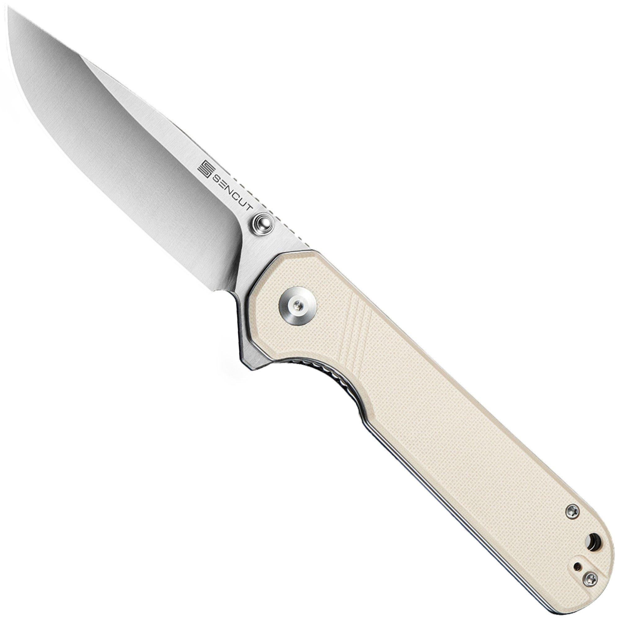 Nóż składany SENCUT Aetheris S24095-1, Satin Finished 9Cr18MoV, Ivory G10