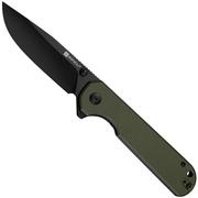 SENCUT Aetheris S24095-2, Black 9Cr18MoV, OD Green G10 coltello da tasca