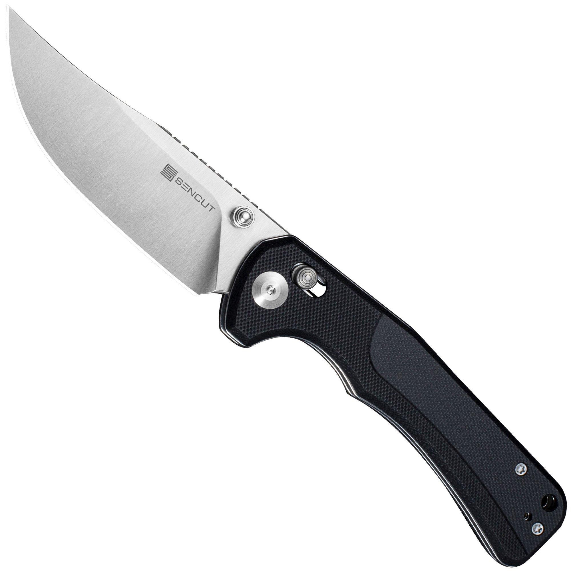 SENCUT Slybolt S25001-1 Satin 9Cr18MoV, Black G10, pocket knife