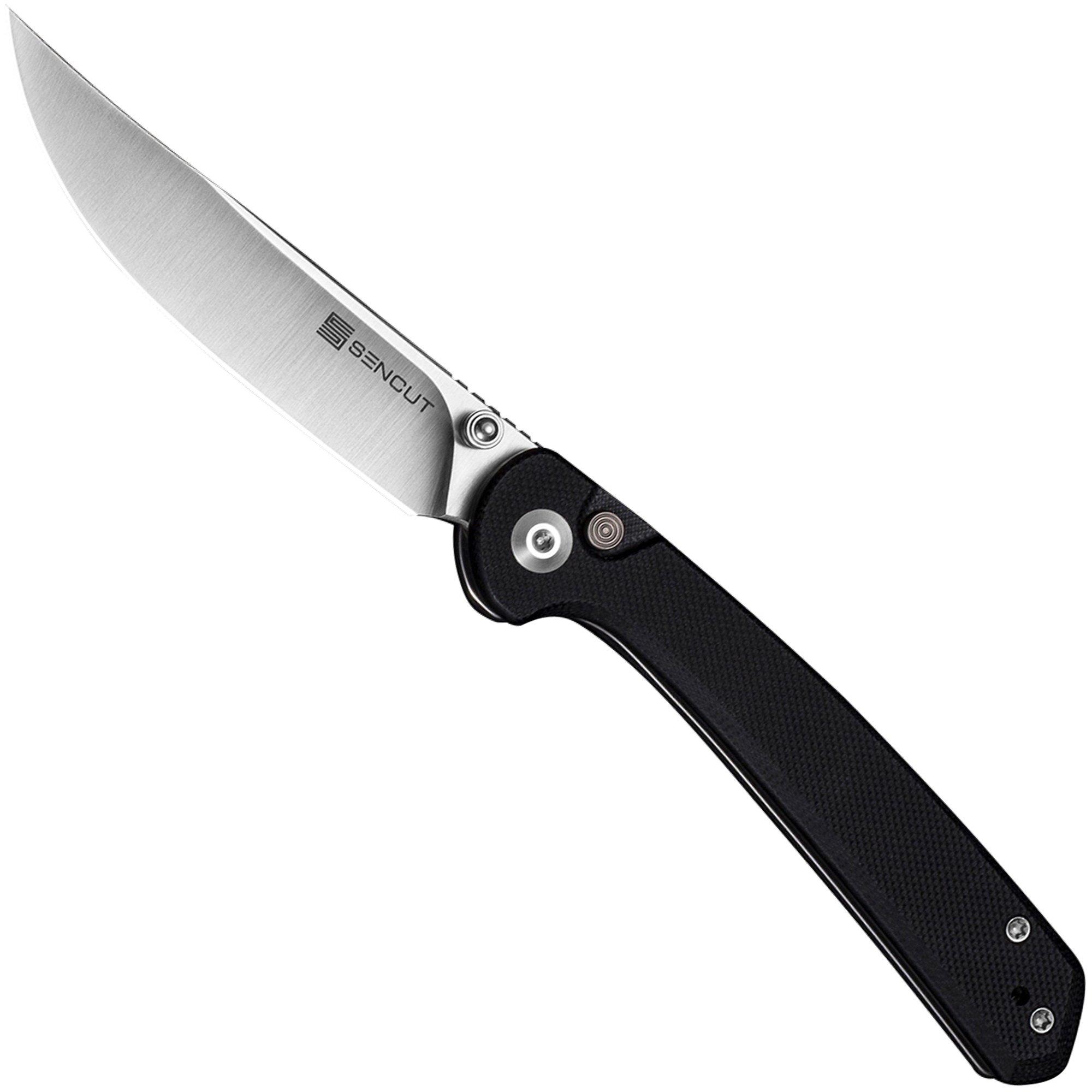 Nóż składany Sencut Skelfin S25007-2 Satin 9Cr18MoV, Black G10