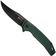 Image for SENCUT Vornix S25038-1 Black 9Cr18MoV, Teal Green G10, pocket knife