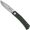 Image for SENCUT Braxx S25089-2, Satin D2, Green Canvas Micarta pocket knife