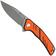 Bild für SENCUT Quirk S25099-1, Grey Stonewashed D2, Orange Black G10 Taschenmesser