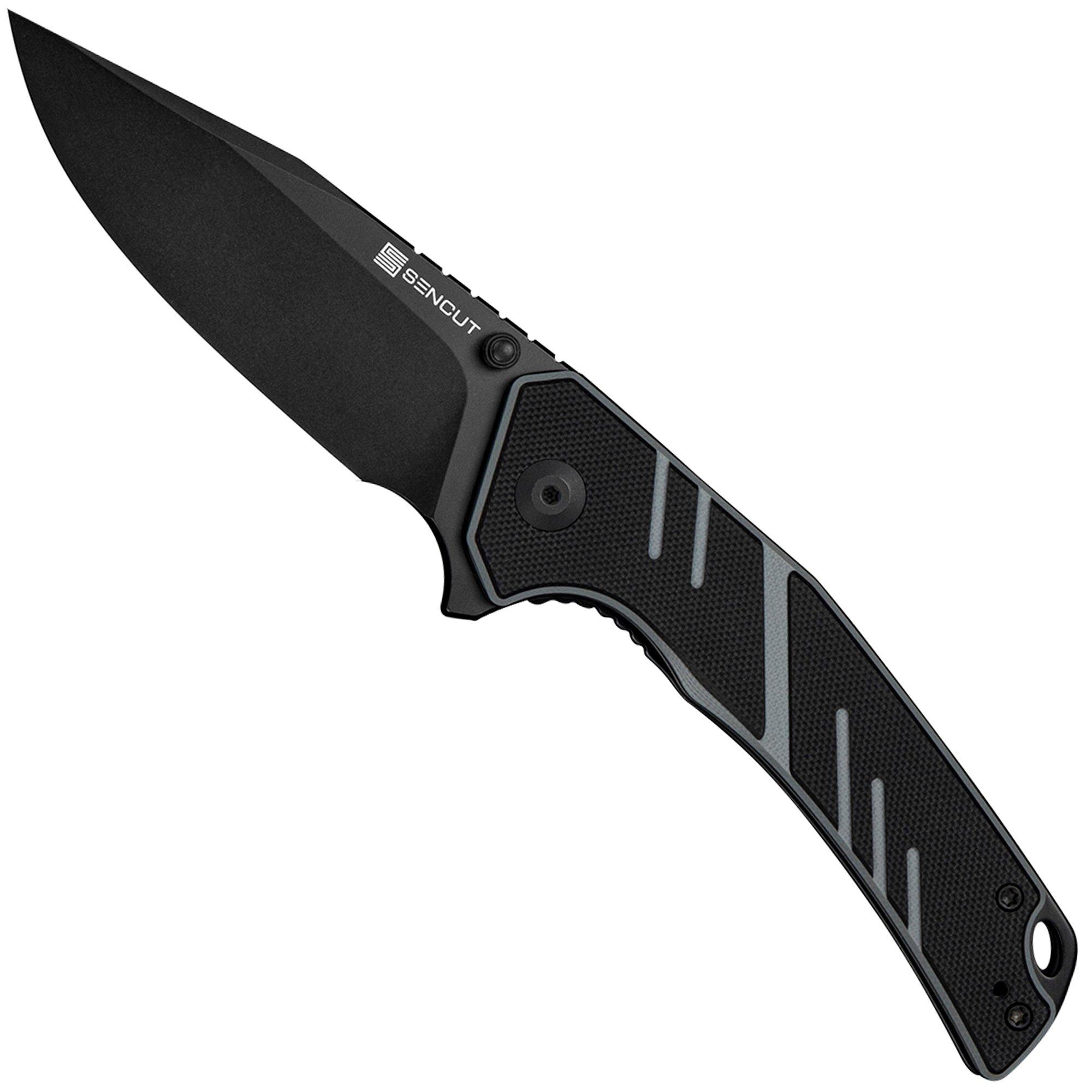 Nóż składany SENCUT Quirk S25099-2 Black D2, Black Grey G10