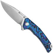 Afbeelding voor SENCUT Quirk S25099-3, Satin D2, Blue Purple Black G10 zakmes
