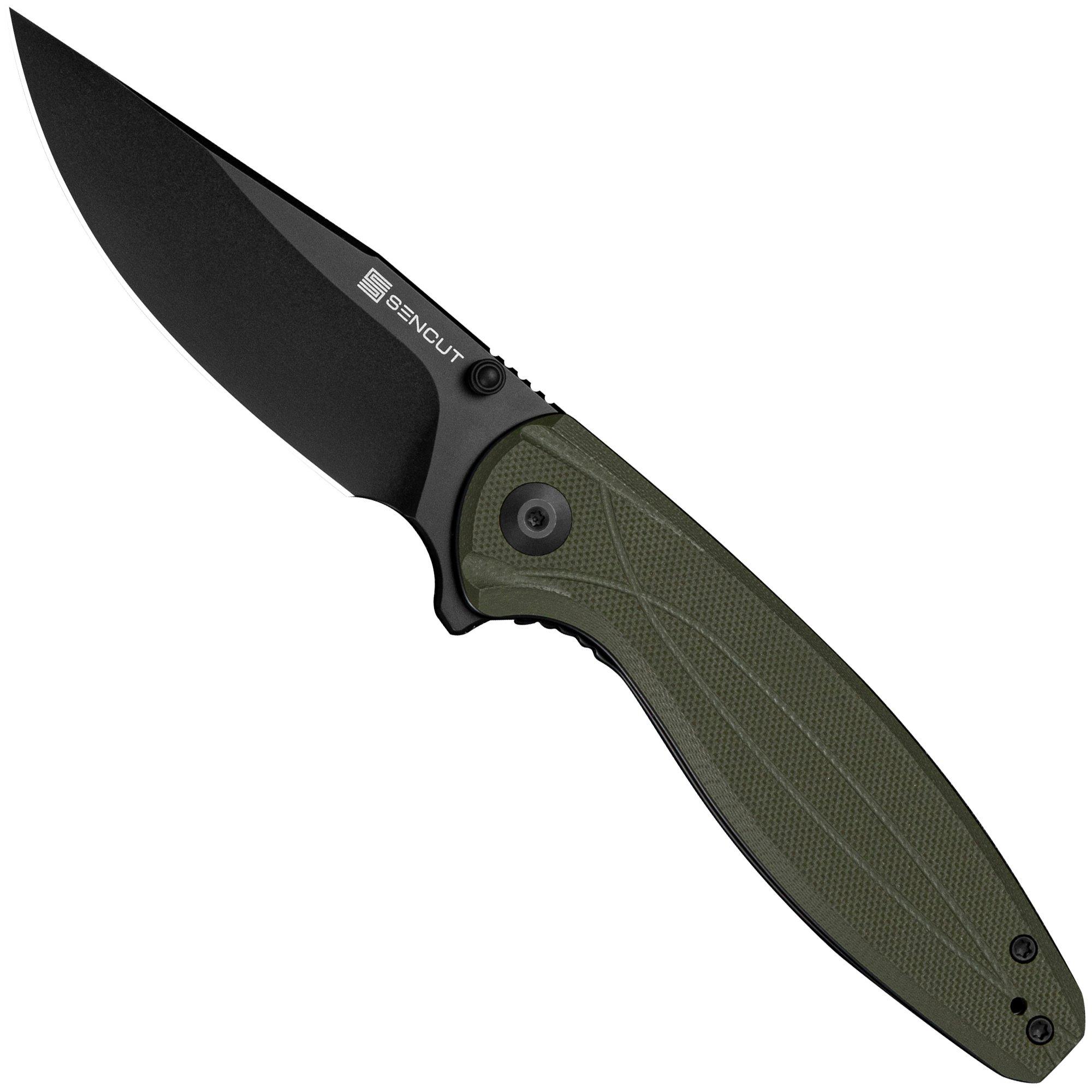 SENCUT Vyrce S25104-1, Black D2, OD Green G10 zakmes