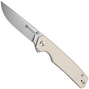 Obraz dla Nóż składany SENCUT Stria S25112-1, Satin D2, Milled Ivory G10