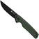 Image pour SENCUT Stria S25112-2, Black D2, Milled Green Canvas Micarta couteau de poche