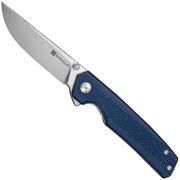 Afbeelding voor SENCUT Stria S25112-3, Satin D2, Milled Blue Canvas Micarta zakmes