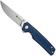 Image pour SENCUT Stria S25112-3, Satin D2, Milled Blue Canvas Micarta couteau de poche