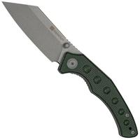 Afbeelding voor SENCUT Clout S26031-2, Grey Stonewashed D2, Green Canvas Micarta zakmes