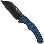 Afbeelding voor SENCUT Clout S26031-3, Black D2, Blue Canvas Micarta zakmes
