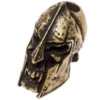 Image for Schmuckatelli Spartan Skull Bead Roman Brass Oxidized
