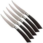 Saladini 6-pc steak knife set 23 cm, buffalo horn