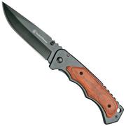Smith & Wesson Wood Handle Folder 1147091 pocket knife