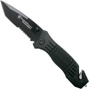 Smith & Wesson Extreme Ops SWFR2S negro, cuchillo de rescate