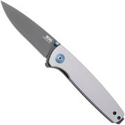 Afbeelding voor SOG Twitch III 11-15-03-43, Black 154CM, Gunmetal Gray Aluminum, Blue Hardware zakmes