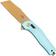 Image for SOG Diverge XR 12-02-02-43, Gold PVD D2, Light Blue Aluminum pocket knife