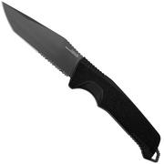 SOG Trident FX 17-12-02-57 Blackout, Partially Serrated, vaststaand mes