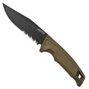 SOG Recondo FX, FDE, Partially Serrated 17-22-04-57 vaststaand mes