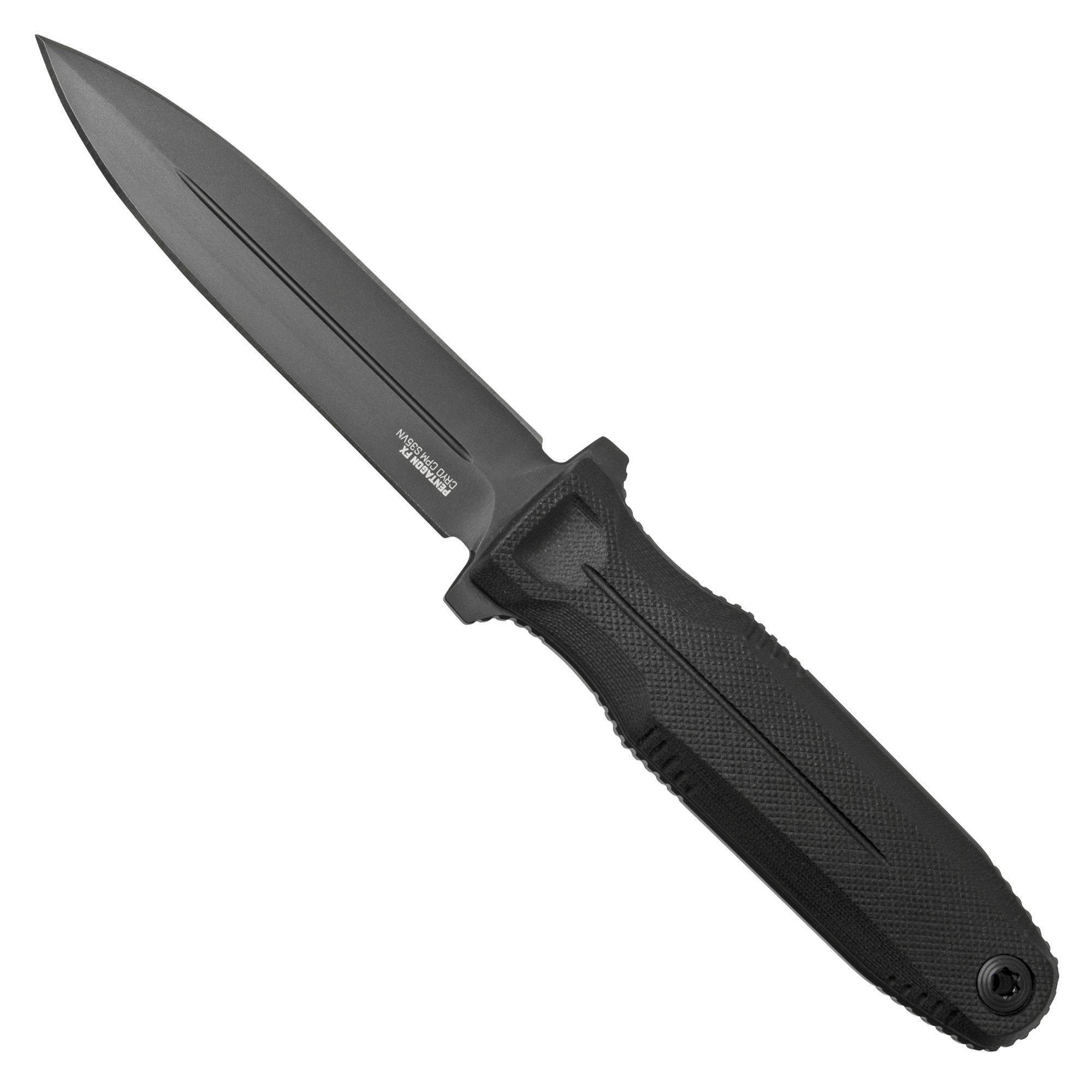 ANV M500 Anthropoid DLC Elmax, Black Handle, M500-001, Black Kydex 