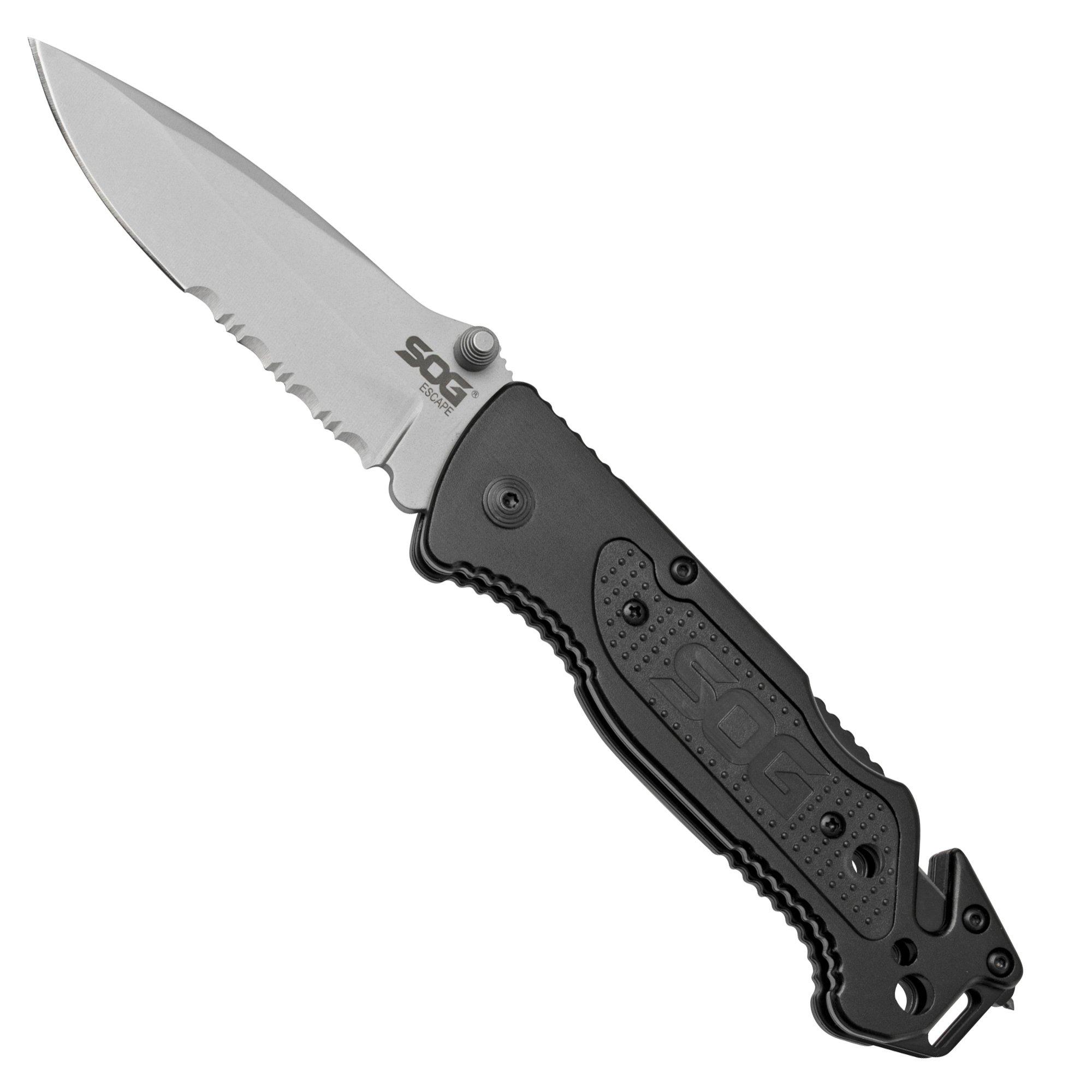 Nóż składany SOG Escape, Bead Blasted FF24-CP