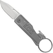 SOG Keytron, Satin, Straight KT1001-CP keychain pocket knife