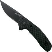 Nóż składany SOG SOG-TAC XR Blackout Serrated 12-38-03-57