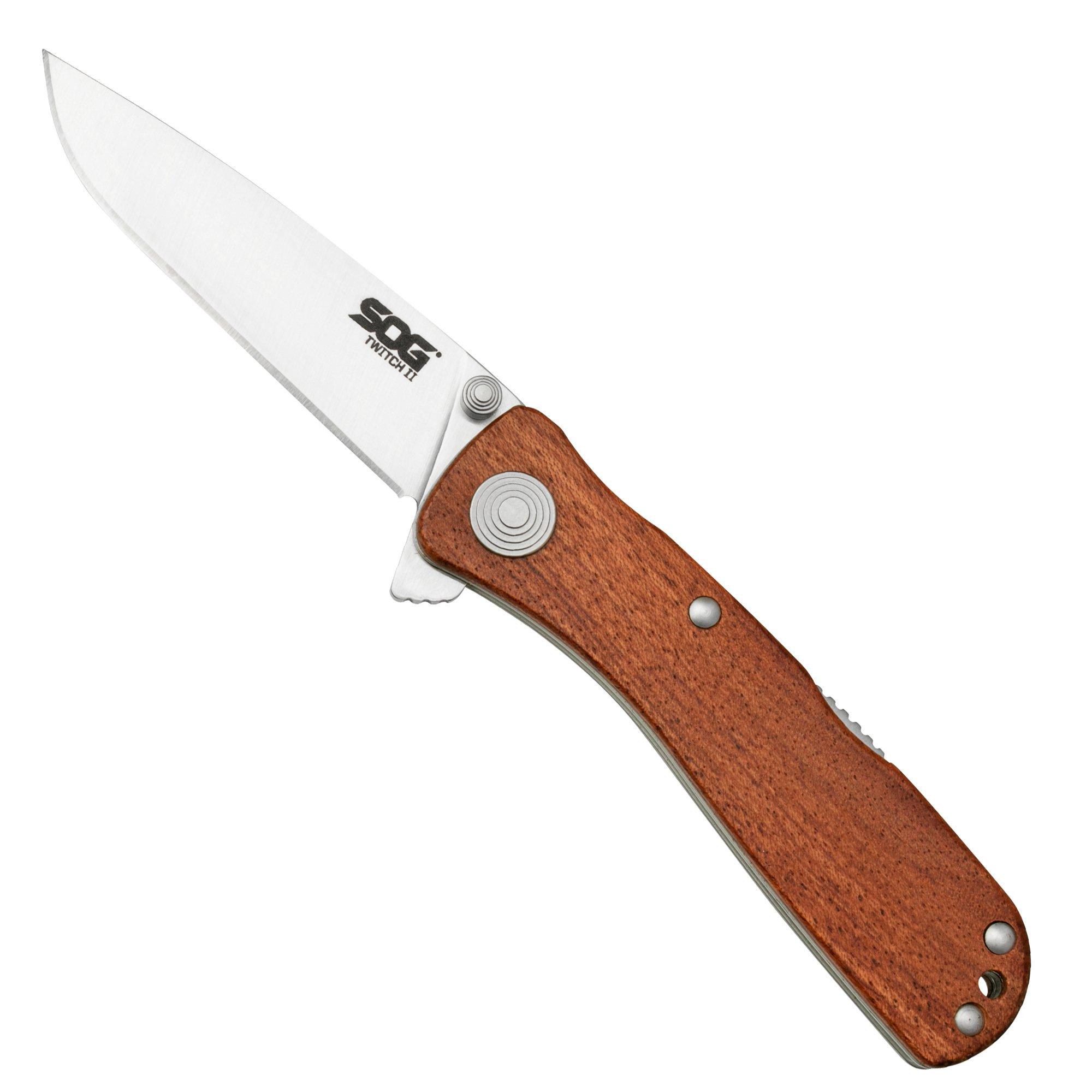 SOG Twitch II, Wood Handle TWI7-CP Taschenmesser
