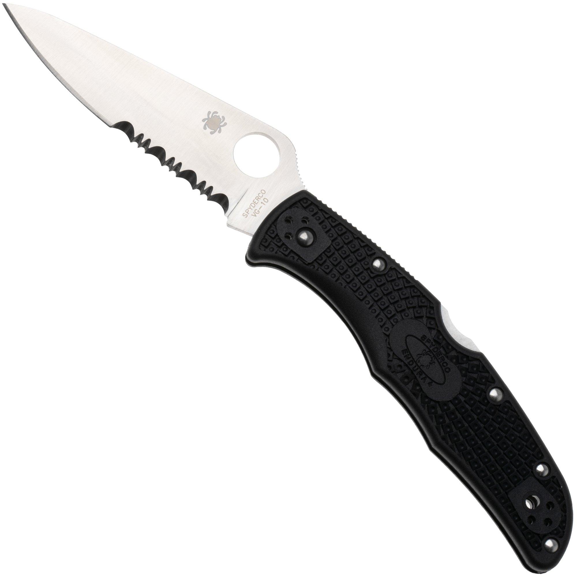 Spyderco Endura 4 C10PSBK partly serrated Taschenmesser